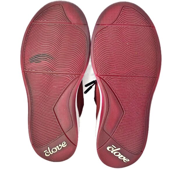 Clove Classic Healthcare Nursing Shoes Size 7 Burgundy Sneakers Comfort Slip On‎ - Picture 7 of 8